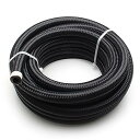 VEHSUN オイルホース 内径 5.56mm AN4 1M フューエルホース ステンレス ナイロン メッシュ ホース 柔軟 耐圧 耐熱 耐油 オイル ガソリン...