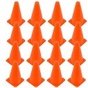 Voodans 三角コーン マーカーコーン 18cm/23cm サッカーコーン コーン 16本セット (18cm)