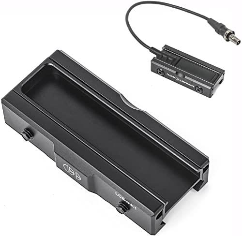 WADSN 20mmレール対応 ライト スイッチスロット スイッチポケット マウント【M300 M600 DBAL-A2用 リモートスイッチ対応】(ブラック)