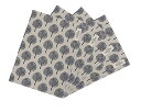 wellhouse ランチョンマット 綿 麻 大きい 60x40cm 雰囲気アップ 給食ナフキン 布 丸洗いOK (L 単層 4枚, ベージュ/木)
