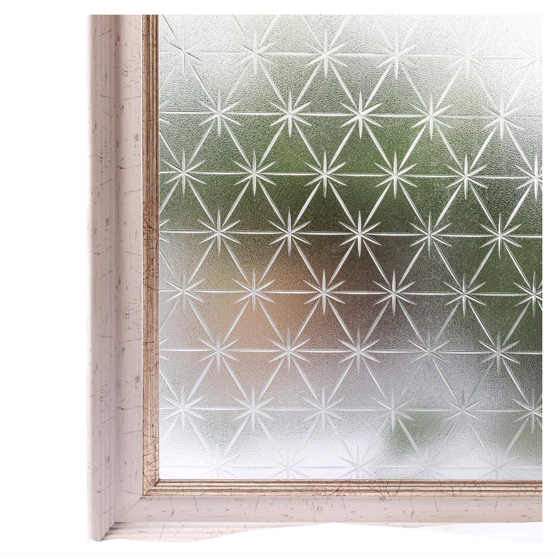 CottonColors 3D窓用フィルム 目隠しシート 何度でも貼り直せる 窓ガラスフィルム 遮熱 紫外線カット のりなし 90x200cm プライバシーガラ...