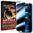 【覗き見防止】iPhone 12 / iPhone 12 Pro ガラスフィルム のぞき見防止『防塵網付き・ガイド枠付き 』