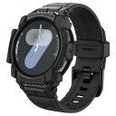 Spigen Galaxy Watch 7 44mm バンド 体組成測定 可能 一体型 ケース カバー 耐衝撃 スポーツバンド 落下 衝撃 吸収 耐久性 傷防止...