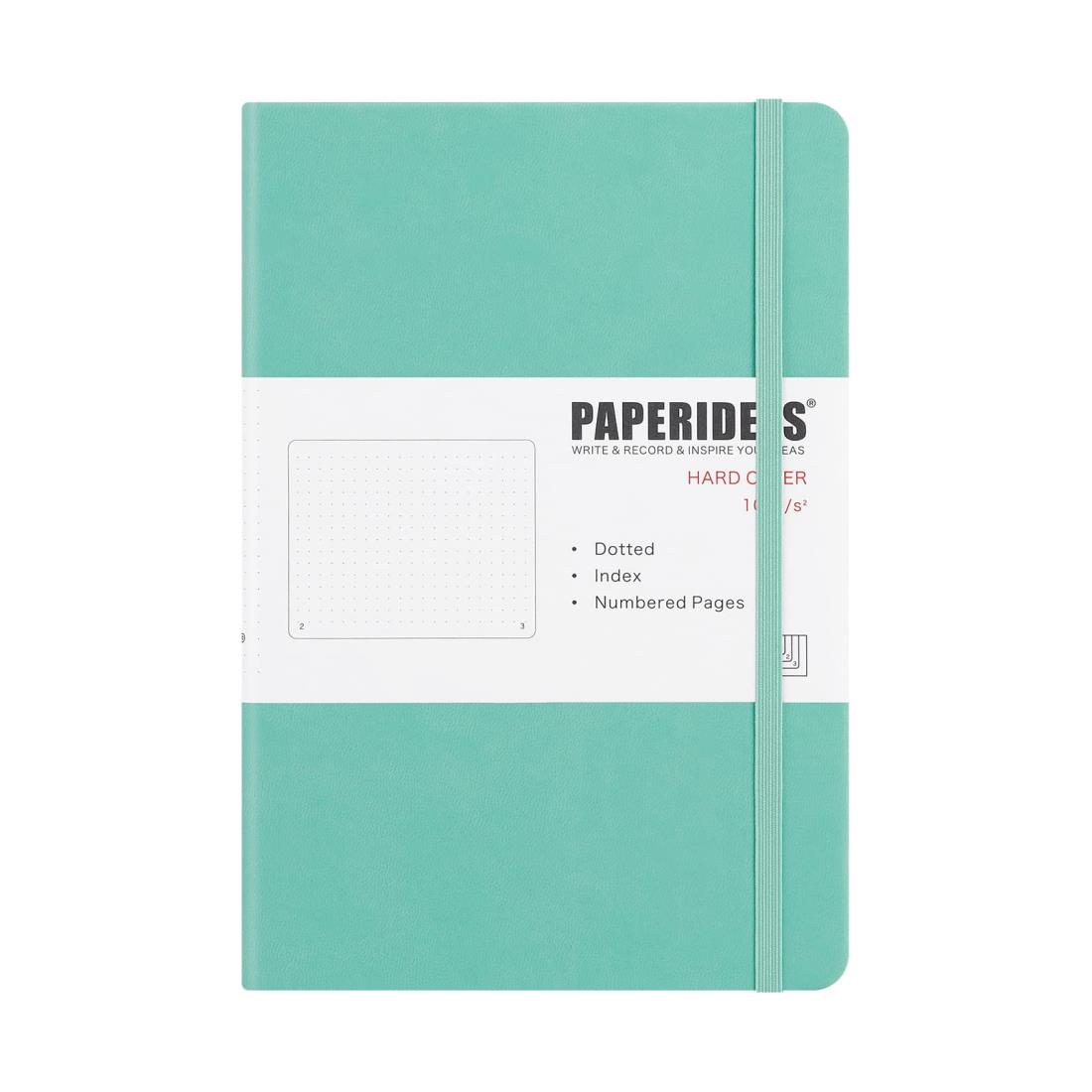 PAPERIDEAS ノート A5 ハードカバー (ドット, ミントグリーン)