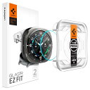 Spigen Galaxy Watch Ultra 用 全面保護 ガラスフィルム 貼り付けキット付き 保護 EZ Fit フィルム フルカバー 2枚入 AGL0...