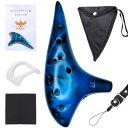 NINU オカリナ おかりな ocarina 管楽器 陶器製 アルトC 初心者 入門セット 運指表 日本語説明書付き 12穴