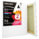 AUREUO 張りキャンバス セット F6 (41.0cmX31.8cm) 中目 全麻 2枚 リネン 専門の絵画用具 芸術絵創作 現代油絵 美術装飾 水彩画・油...