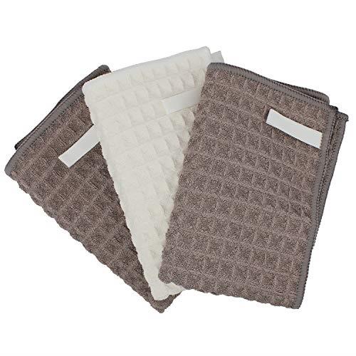 ふきん マイクロファイバー布巾 強力吸水 速乾 雑巾 食器 拭きガラス 窓鏡 キッチンタオル 台拭き 掃除..