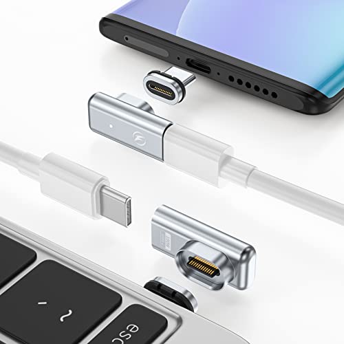 USB-Cマグネット式アダプター (2個セット) 24ピン 100WのUSB PD充電に対応 USB3.1 40Gbpsのデータ転送 60Hzで8Kのビデオ T...