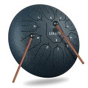 スリットドラム スチールタングドラム 11音 10インチ LEKATO 金属ドラム 打楽器 マレット 収納バッグ付き 瞑想 ヨガ 禅 ネイビーブルー (11音 ...