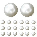 パール ボタン ホワイト ツヤあり 【12mm】 20個入り まん丸