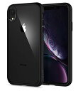 [マラソン期間中ポイント5倍]iPhone XR ケース 6.1インチ 対応 背面 クリア 透明 米軍MIL規格取得 耐衝撃 カメラ保護 衝撃吸収 Qi充電 ワイヤレス充電 マット・ブラック 