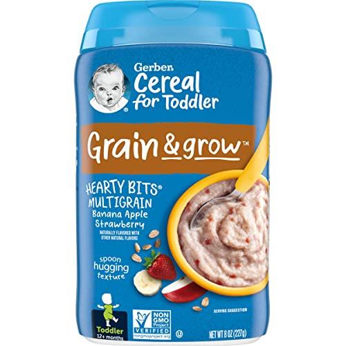 Gerber Baby Cereal Hearty Bits Multigrain Cereal Banana Apple Strawberry, 8 Ounce by Gerber Graduates