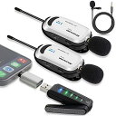 ワイヤレスマイク USB Alvoxcon 無線マイク PCマイク Androidフォン iPhone ピンマイク イヤホン端子付き UHF 録音録画 拡声 モ...