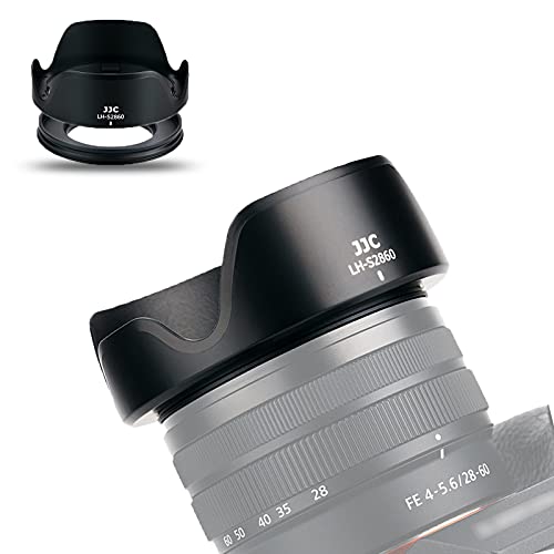 JJC 可逆式 レンズフード アタブターリンク ソニー ZV-E1 と Sony FE 28-60mm F4-5.6 (SEL2860) レンズ 対応 Alpha A7C と Sony E PZ 16-50mm F3.5-5.6 OSS (SELP1650) レンズ対応 ZV-E10 A6000 A6100 A6300 A6400 などカメラ適用 Ф40.5mm 保護フィルター と レンズキャッ