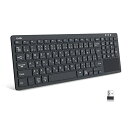 Ewin Bluetooth/USB 無線両対応キーボード ワイヤレスキーボード 無線 2.4G タッチパッド テンキー付き JIS日本語配列 USB接続 レシ...