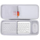 co2CREA 収納ケース 互換品 ?Logicool ロジクール ワイヤレスキーボード K380OW + ワイヤレスマウス Pebble SE-M350OW(...