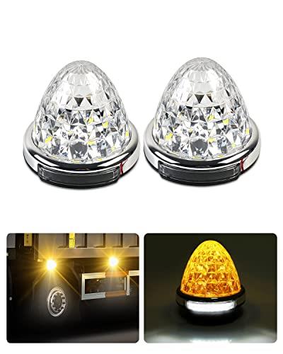 Cartist LED サイドマーカーランプ 路肩灯 両面発光 トラック専用 2020年 最新型 IP67 DC 10-50V 無極..