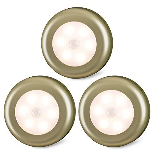 ミニ人感センサーライト 電池式 屋内 高CRI 階段モーションセンサーライト 強力接着剤 LEDナイトライト..