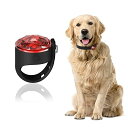 犬の散歩ライトUMIONE防水ルビーライトダイヤモンド反射原理、発光する首輪安全警告けライト、充電環境保護電池多機能切り替えライトを20時間点灯、夜間散歩ライト、ペット首輪、ベビーカー、登山リュック、自転車警告ライト、使用可能