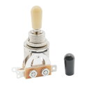 Musiclily 3 WAY ミリ規格トグルスイッチ ショートタイプ レスポールギター用、クリームノブ