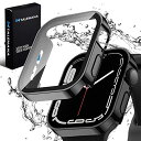 TALENANA for Apple Watch防水ケース 45mm 44mm 41mm 40mmアップルウォッチ 用 保護ケース 強化ガラスフィルム Seri...