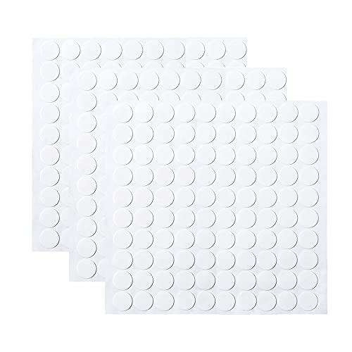 サムコス 両面テープ 両面シール 丸型 直径8mm 500枚入り 透明 超強力 粘着 ポスターはってはがせる 壁に貼る 壁紙に 家庭用 業務用 DIY 生活品