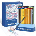 Arrtx 色鉛筆 72色セット ソフトコア色鉛筆 子供、大人、アーティスト向け 塗り絵、イラスト、デザイン、描画、グラフィティ画材