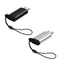 LIKENNY USB 変換アダプター Type C to Micro 変換コネクタ データ転送 充電 マイクロ セット ストラップ付 紛失防止 急速充電とデー...