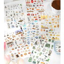 Lemsoda シール おしゃれ 手帳シール 日常小物シール DIY 手作り ステッカー 6枚セット ノートシール 日記 カレンダー 装飾用ステッカー