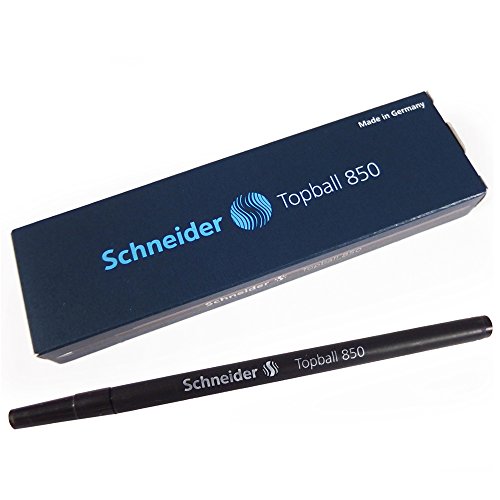 シュナイダー Schneider ローラーボール 替え芯 リフィル トップボール TOPBALL 850 ペン先:0.5mm インク色:ブラック 1箱 10本セ...