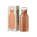 WEMUG ウォーターボトル 1000ml (水漏れしない 完全密閉スポーツボトル) パッキンレス 水筒 Giant アンバー