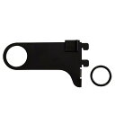 和気産業 パイプ用ブラケット 棚受け金具 黒 穴径32ΦX長さ100mm ピラシェルシリーズ 壁面収納 棚 パイプ 壁 WPS045 1枚入り