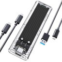 【10Gbps】 ORICO USB3.1 Nvme M.2 SSDケース M-Key/B&M Key(Nvmeのみ) USB3.1 Gen2 10Gbps 外...