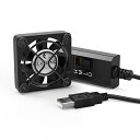 ELUTENG 小型ファン 薄型 USB扇風機 4cm 風量調節可 ボールベアリングモーター 長寿命 5V USB扇風機 冷却 卓上 40mm ファン 7枚羽根...