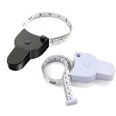 Kimlontonメジャー テープメジャー 測定工具 メジャーウエスト 両面目盛【2個入り】周囲測定テープ オートメジャー 自動停止タイプ身体を測定し、衣服を仕立てるために使用される