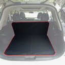 Temiry 車 ラゲッジマット 汎用 撥水 トランクシート 滑り止め カー汎用品 荷台マット 汚れに強い ワンタッチバックル 取付簡単 トランクマット 後部座席 600D オックスフォード 耐久性 中大型車用 SUV用 MPV用 ミニバン 荷積み 引っ越し バンパー保護 (レッド)