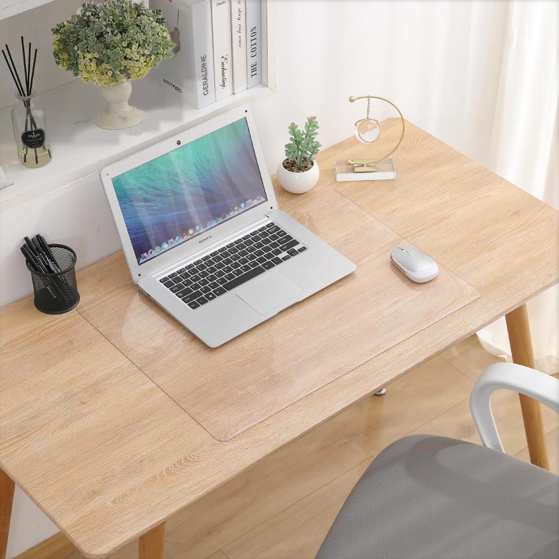 Yiwbj デスクマット 透明 120x60cm 厚さ1.5mm 学習机マット クリア パソコン マット PVC製 テーブルクロス 子供 机マット オフィス デ...