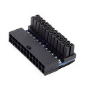 JSER デスクトップ用ATX24ピンメスから24ピンオス90度電源アダプタメインボードマザーボードPC電源 PW-007-008-009-LIST