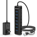 RSHTECH USB ハブ 3.2 Gen2 10Gbps 7ポート 2 in 1 ケーブル 付き アルミ製 USB HUB セルフパワーとバスパワー両用 1...
