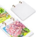 Lightwish 正方形 水彩日記帳 コールドプレス 140ポンド/300gsm 無酸性 コットン100% 水彩紙 スケッチブック 20枚 7.5 x 7.5...