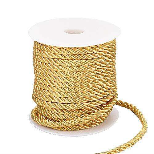 PH PandaHall ツイスト ナイロン ロープ 直径約5mm 長さ18m 編みコード レーヨンコード 手芸コード 髪飾り 成人式 和装用リボン 服飾 ラッ...