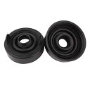 TOMALL ヘッドライトダストカバー 80mm 3.15インチ ラバーシール LED変換キット用20mm穴付き (2個パック)