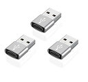 【 3個セット】ALLVD usb type-c変換アダプター Type C 3.0(メス) to USB (オス) USB3.0 高速データ転送 変換コネクタ...