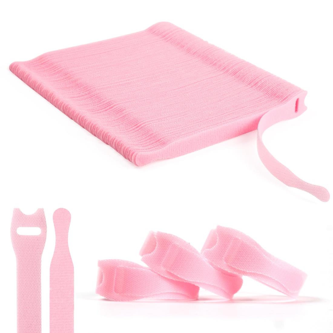 OneLeaf 再利用可能なケーブルタイ 120個 6×1/2インチ 調節可能なコードオーガナイザー 多目的フック&..