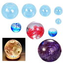 FineInno 一体形 ビーズ 球体 ツール ボール 丸 20/30/40/50/60mm シリコンモールド エポキシ樹脂 UVレジン型 DIY モールド ボ...