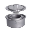 Boundless Voyage チタン アルコールストーブ 消火蓋付き アルコールバーナー 軽量 頑丈 コンパクト アルコールストーブ 風防 シングルバーナー...