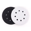 YFFSFDC 曲面研磨アダプター 丸型 2個 直径125mm 8穴 ランダムサンダー専用交換用クッションパッド 耐衝撃性 錆落とし スポンジヤスリ スポンジバ...