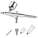 Ausuc エアブラシ ダブルアクション 口径0.3mm 6cc 20cc 40cc 3種類カップ 重力式エアーブラシセット プラモ プラモデル塗装 ホビー用塗...