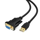 usb 変換, CableCreation USB to RS232 アダプタ 【FTDIチップセット内蔵】金メッキUSB 2.0(オス)- RS232 (メス...